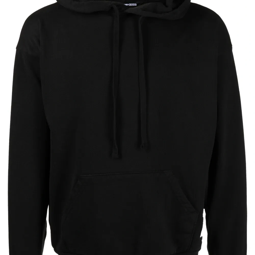 Худи с кулиской и нашивкой-логотипом