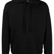 Худи с кулиской и нашивкой-логотипом