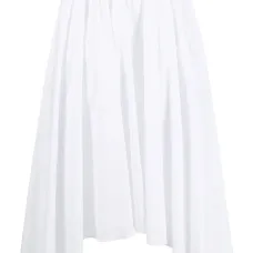 Юбка с завышенной талией и асимметричным подолом