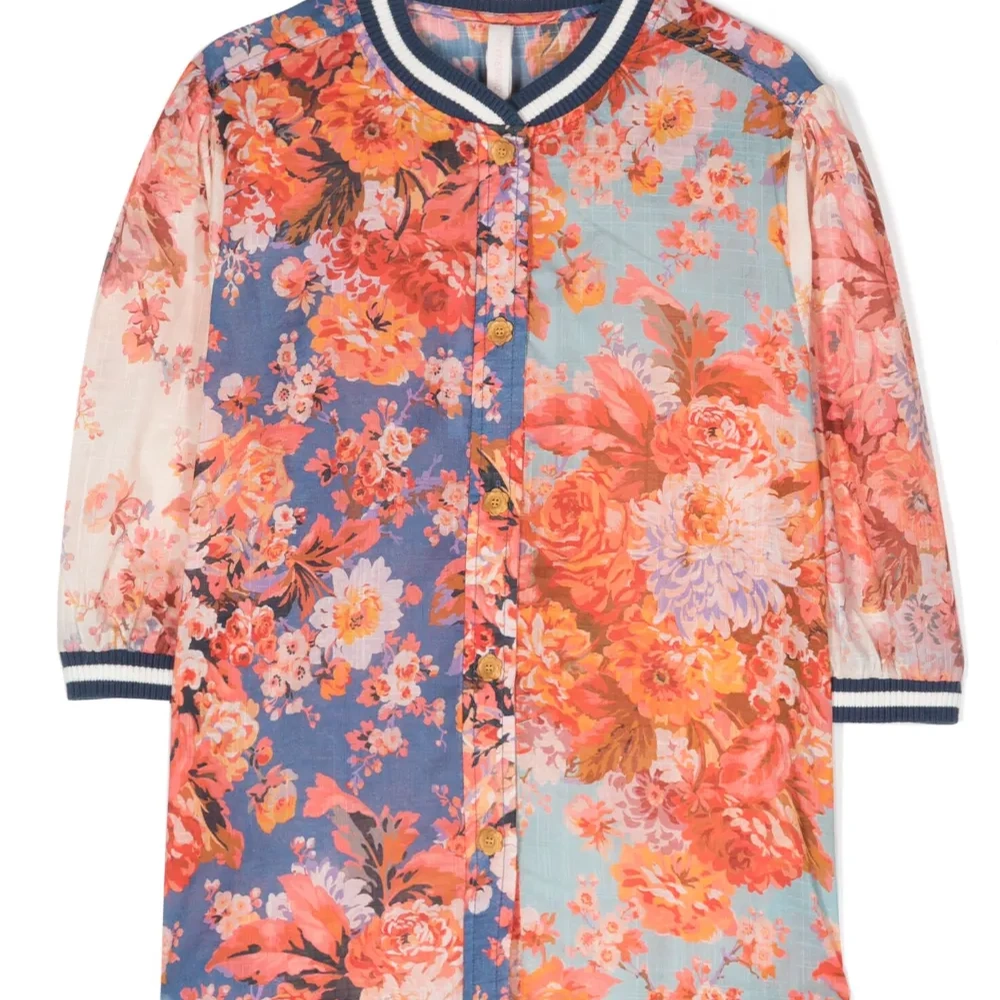 Рубашка с цветочным принтом