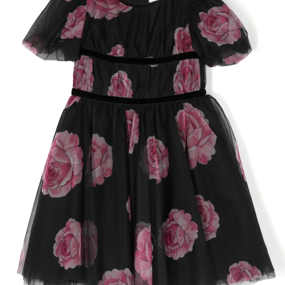 Платье из тюля с принтом