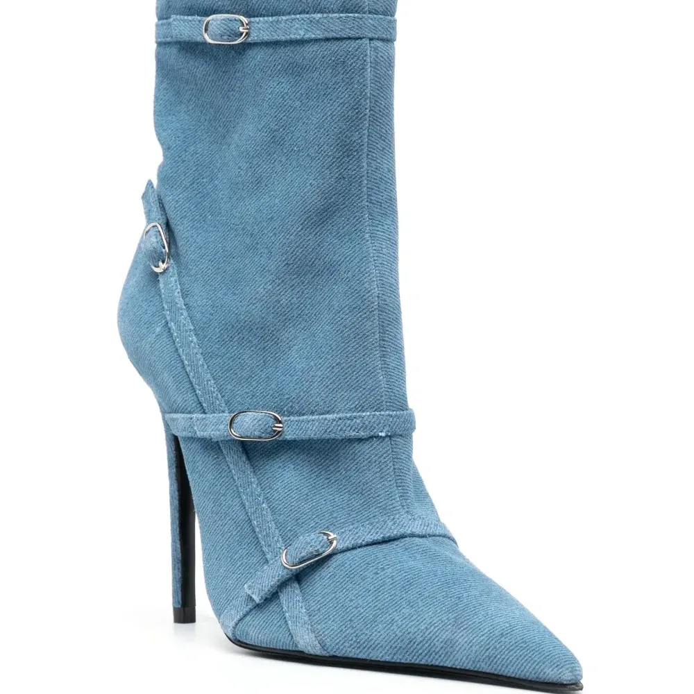 Джинсовые ботильоны