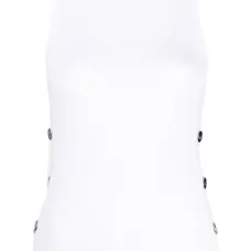 Топ в рубчик с декоративными пуговицами