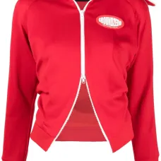 Куртка на молнии с нашивкой-логотипом