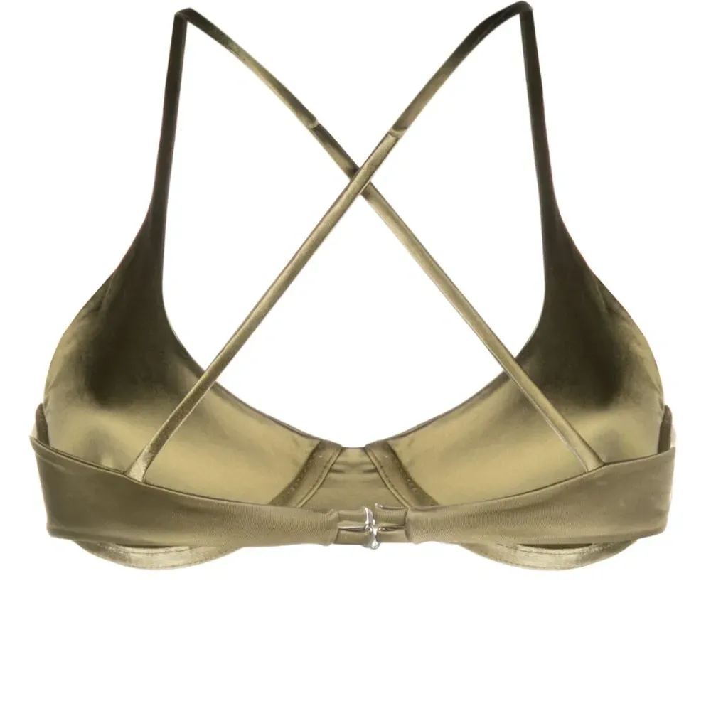 Двусторонний топ бикини с перекрестными бретелями