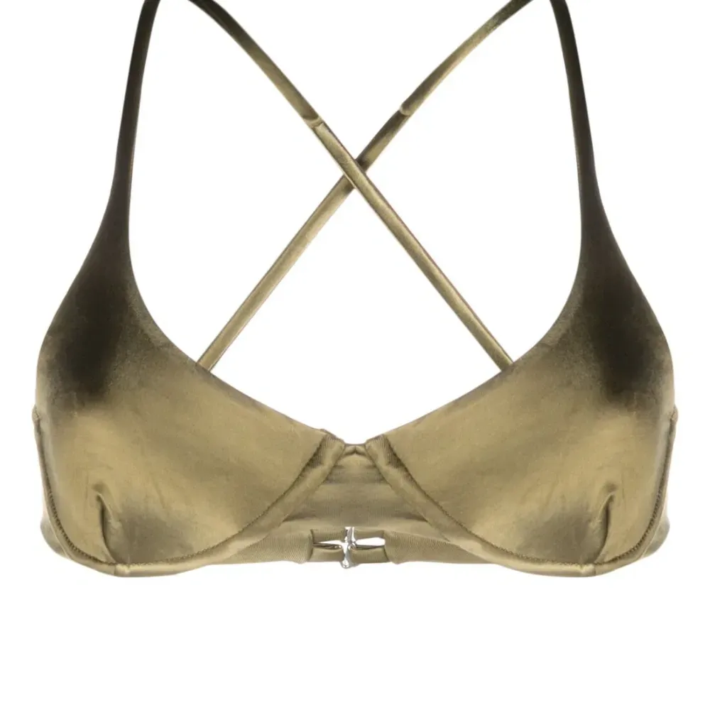 Двусторонний топ бикини с перекрестными бретелями