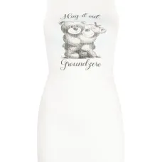 Платье-футболка с надписью