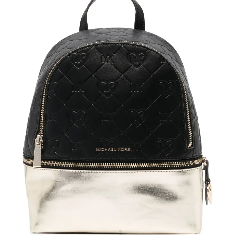 Стеганый рюкзак с эффектом металлик