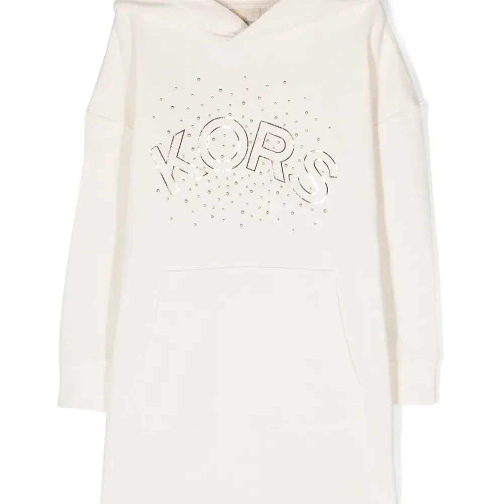 Платье с капюшоном и логотипом