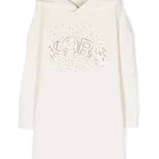 Платье с капюшоном и логотипом