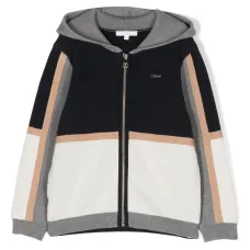 Куртка в стиле колор-блок с капюшоном Куртка в стиле колор-блок с капюшоном