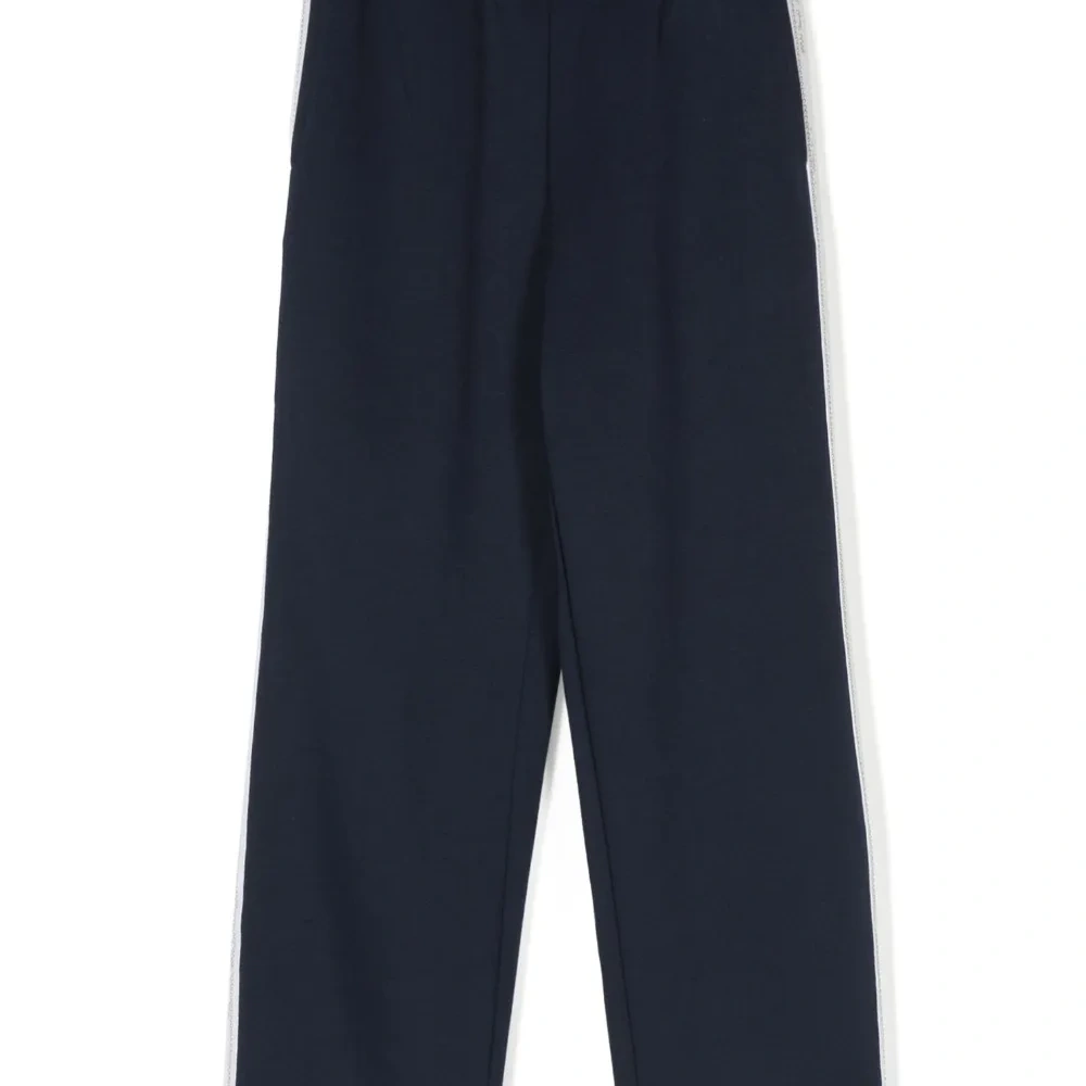 Джоггеры с логотипом и вставками