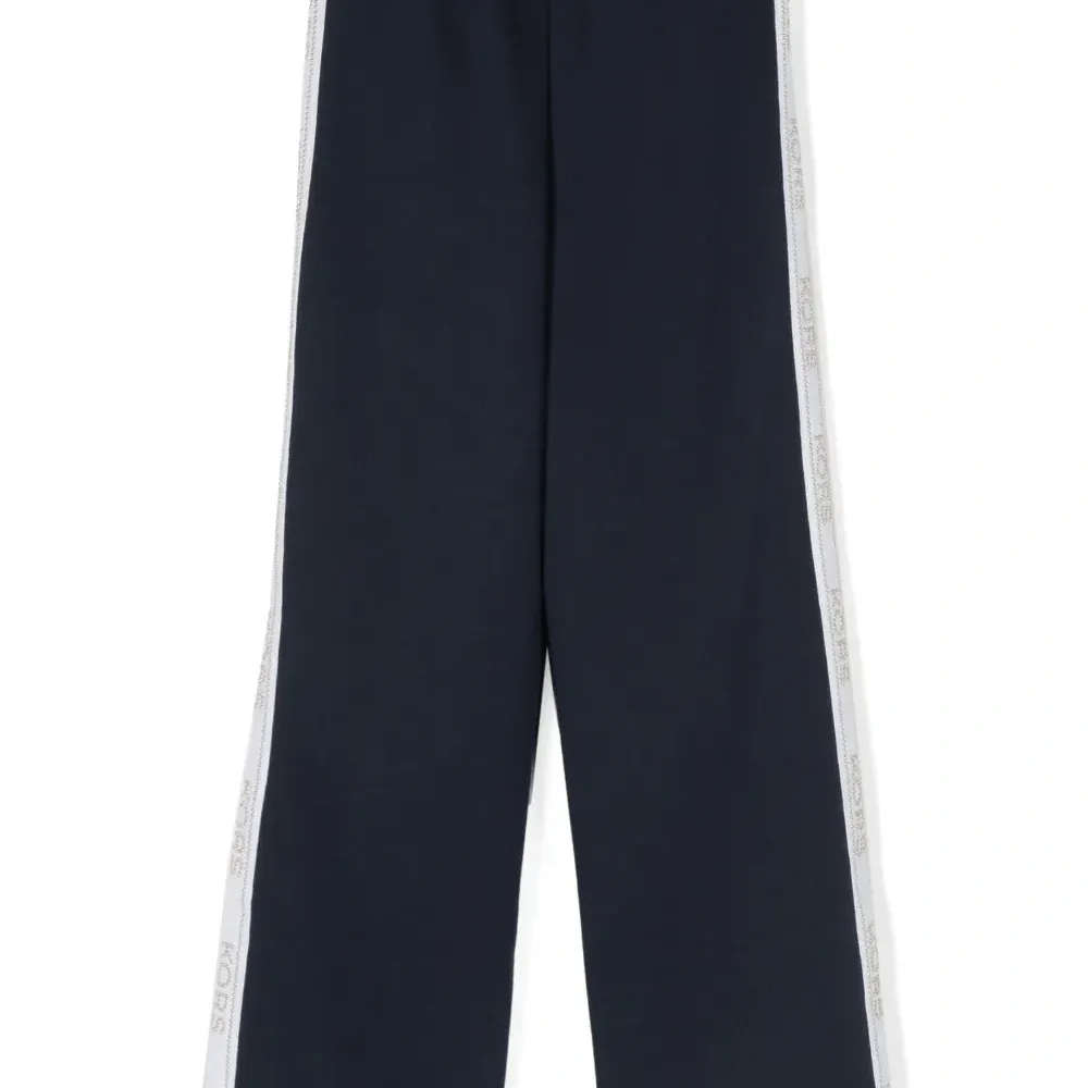 Джоггеры с логотипом и вставками