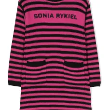 Платье в полоску с длинными рукавами Платье в полоску с длинными рукавами