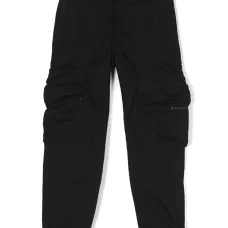 Габардиновые брюки с логотипом