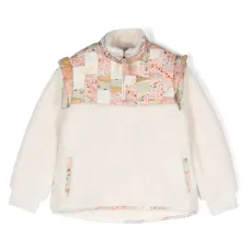 Толстовка с высоким воротником и вставками Толстовка с высоким воротником и вставками