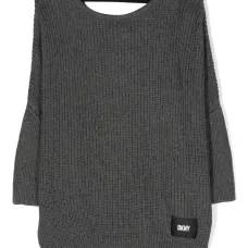 Джемпер с нашивкой-логотипом