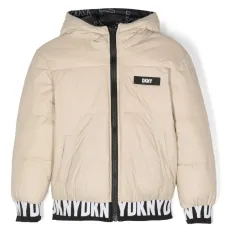 Двусторонний пуховик с капюшоном Двусторонний пуховик с капюшоном