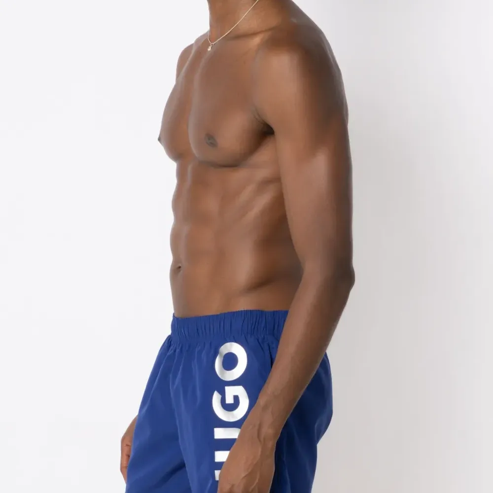 Плавки-шорты Abas с логотипом и эффектом металлик