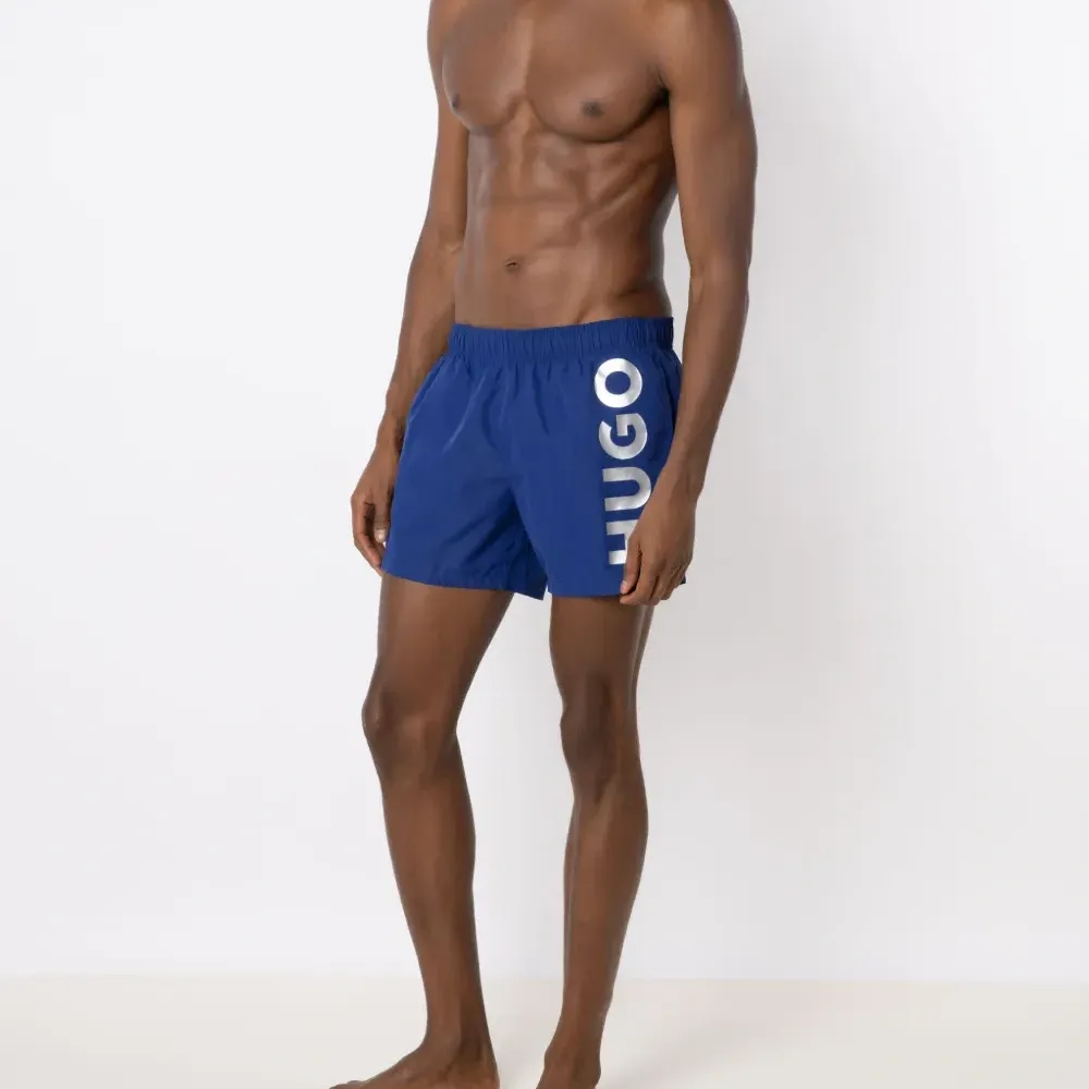 Плавки-шорты Abas с логотипом и эффектом металлик