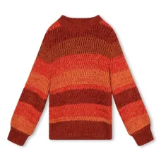 Полосатый джемпер с вышитым логотипом