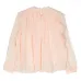 Шелковая блузка с оборками