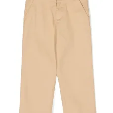 Прямые брюки с нашивкой-логотипом