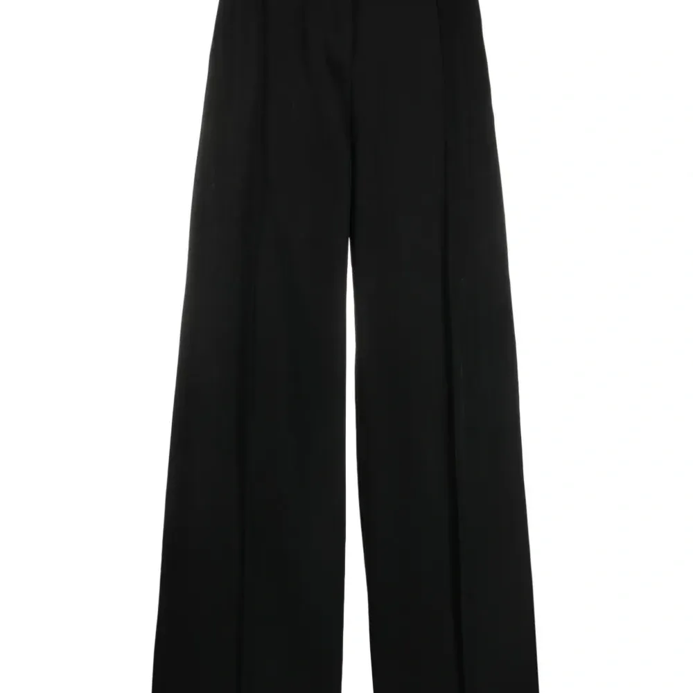 Брюки палаццо из смеси шерсти и хлопка