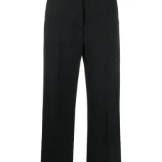 Укороченные брюки со складками