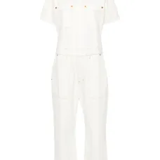 Твиловый комбинезон с короткими рукавами Твиловый комбинезон с короткими рукавами