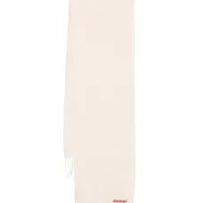 Шерстяной шарф с нашивкой-логотипом