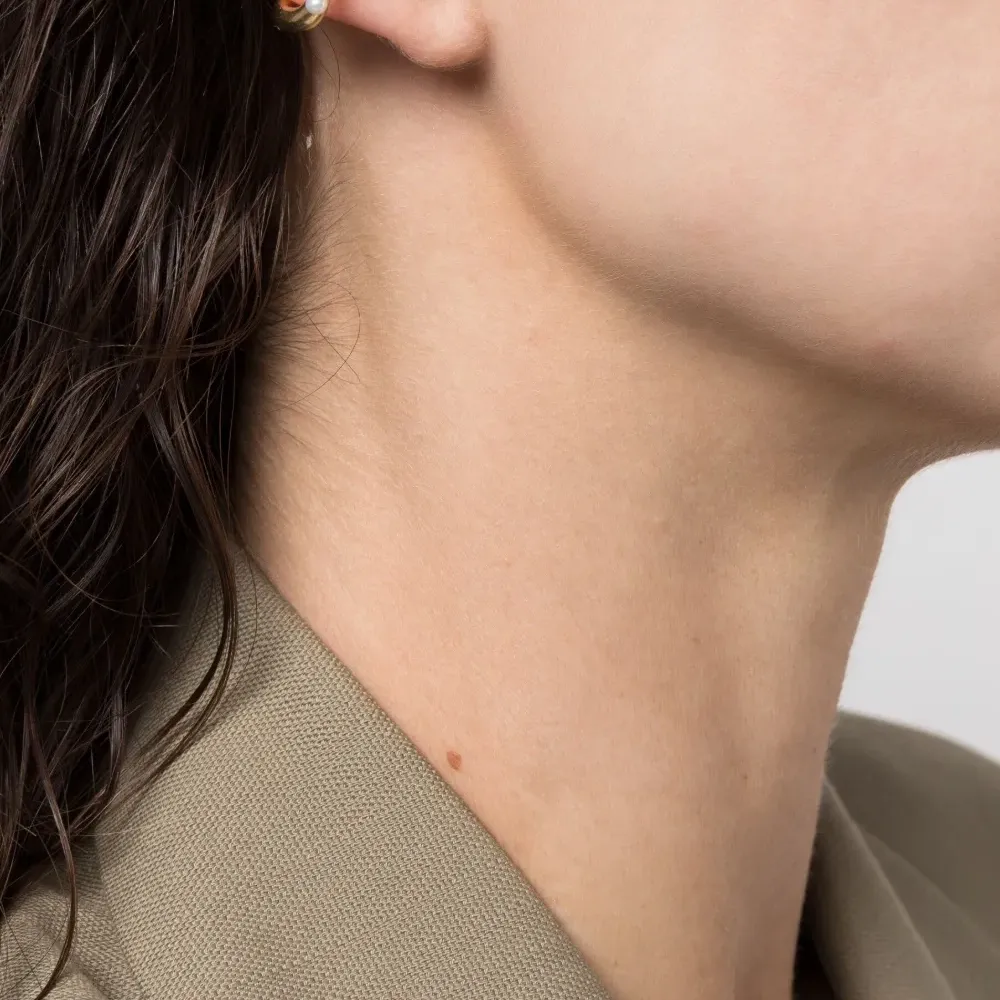 Серьга-кафф Wave Cluster Link Small