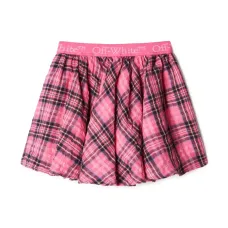 Клетчатая мини-юбка Bookish с логотипом