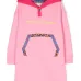 Платье с капюшоном и вышитым логотипом