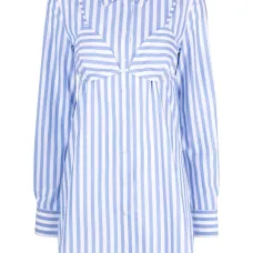 Поплиновое платье-рубашка Alita в полоску