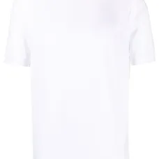 Однотонная футболка с круглым вырезом