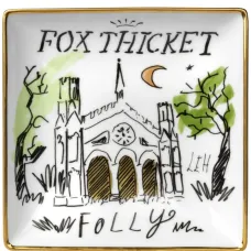 Тарелка с графичным принтом