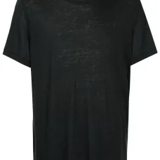 Льняная футболка с логотипом