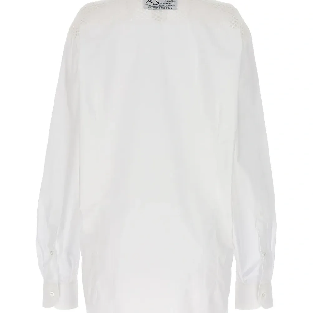 Рубашка с сетчатыми вставками