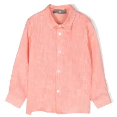 Льняная рубашка на пуговицах Льняная рубашка на пуговицах