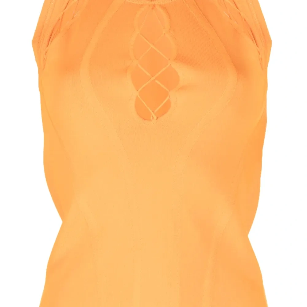 Топ со шнуровкой