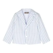 Однобортный пиджак в полоску