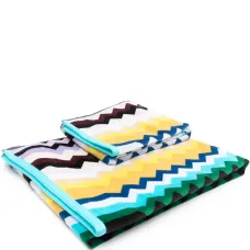 Полотенце с узором зигзаг