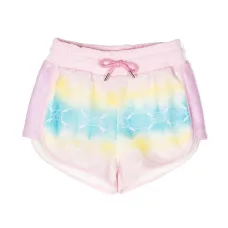 Шорты с принтом тай-дай