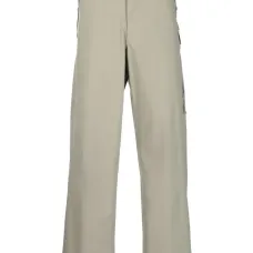 Широкие брюки с нашивкой-логотипом