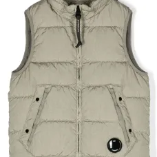 Стеганый жилет с декором Lens