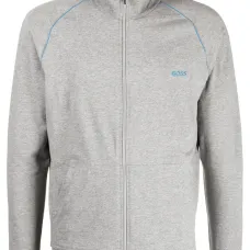 Куртка на молнии с вышитым логотипом