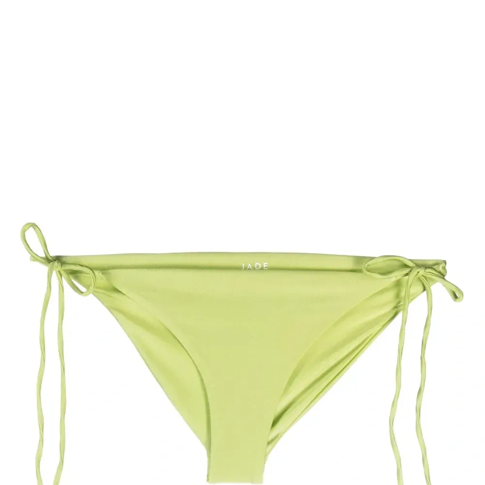 Плавки бикини с эффектом металлик и завязками