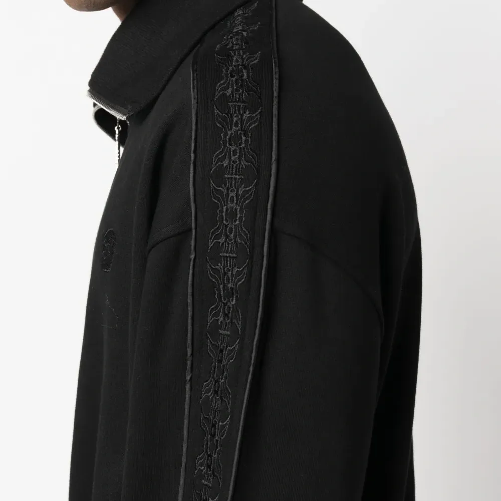 Толстовка на молнии с вышитым логотипом