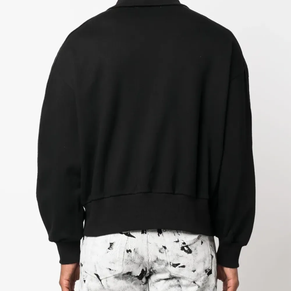 Толстовка на молнии с вышитым логотипом